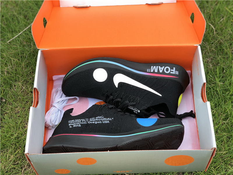 Off-White x Nike Zoom Fly Mercurial Flyknit Black(98% Authentic quality)